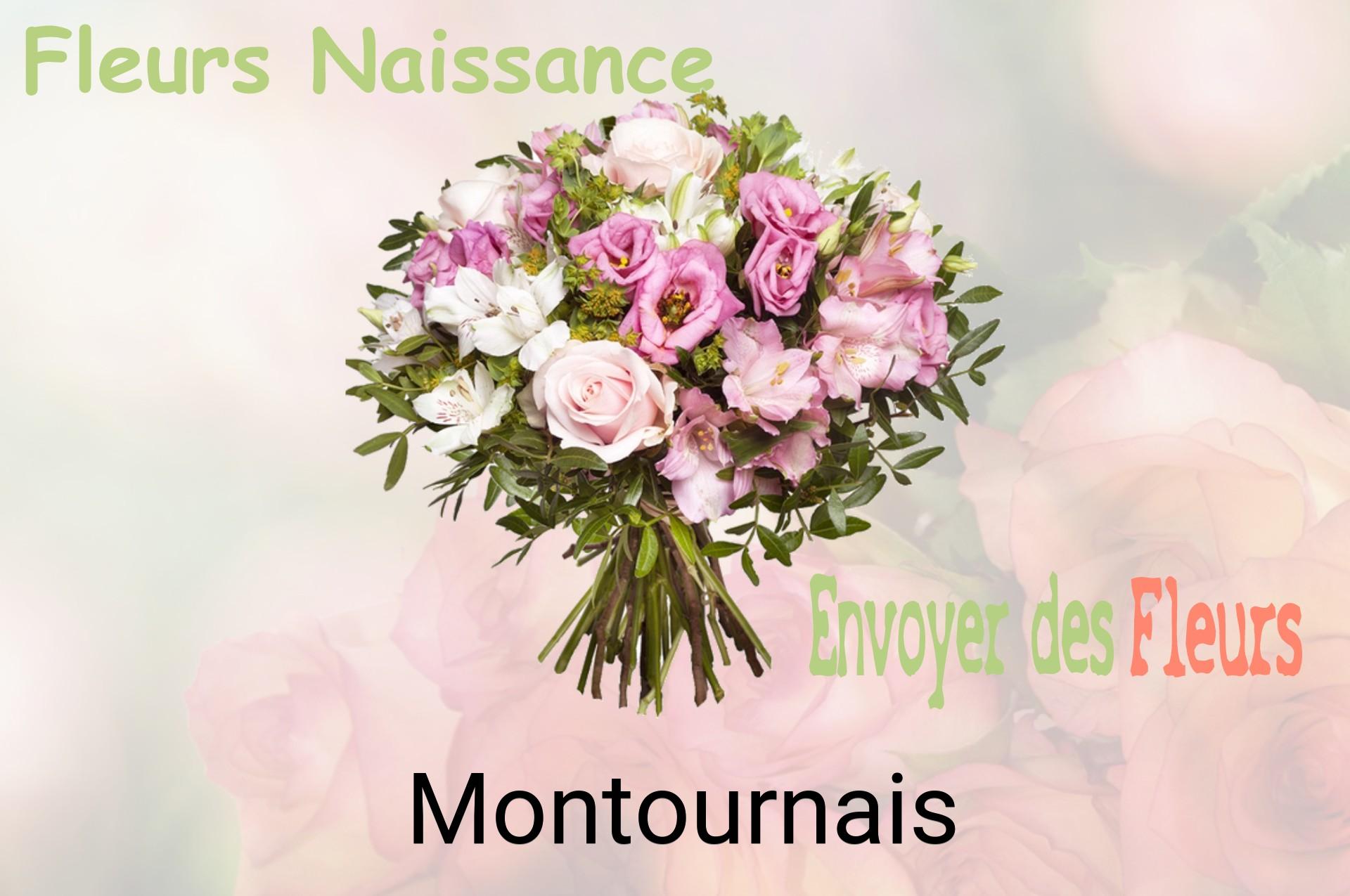 Bouquet de fleurs de naissance livré à Montournais